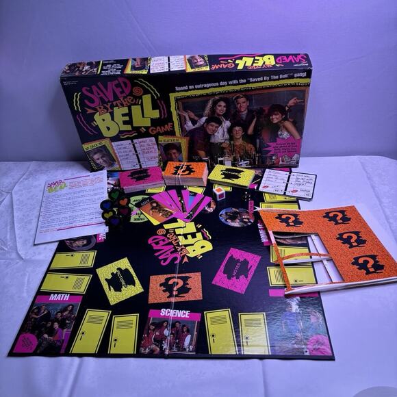 Pressman Other - Vintage Saved By the Bell Board Game Mario Screech